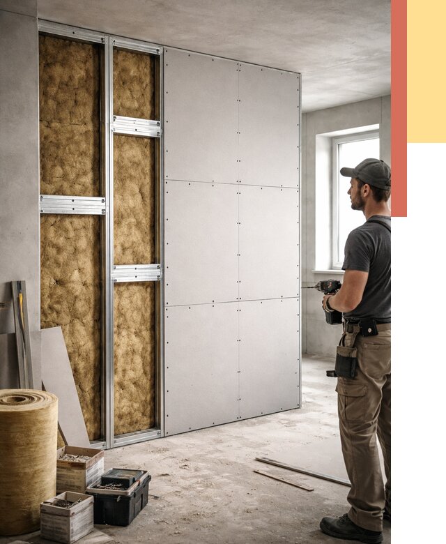 Усиленная перегородка под навеску в Рязани от 13143 руб. — монтаж под ключ | ОТДЕЛОЧНИК-Рзн