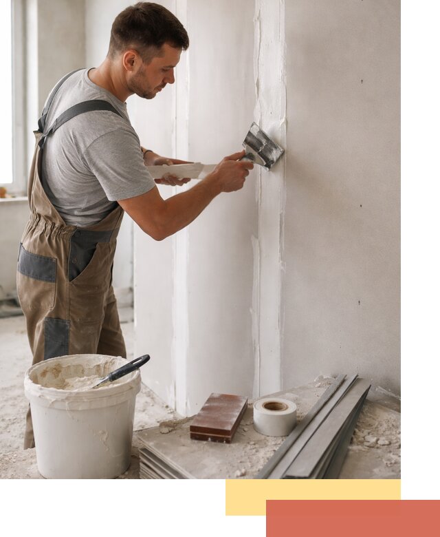 Шпаклевка перегородок из гипсокартона в Рязани качественно и быстро