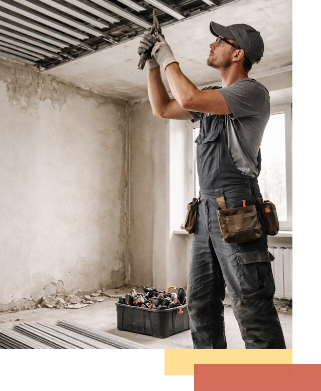 Демонтаж реечного потолка в Рязани быстро и аккуратно