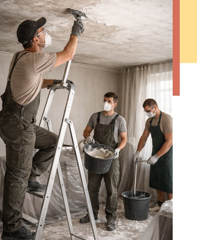 Удаление побелки с потолка в Рязани от 2567 руб. быстро и недорого | ОТДЕЛОЧНИК-Рзн