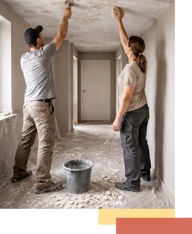 Удаление побелки с потолка в Рязани — быстро и аккуратно