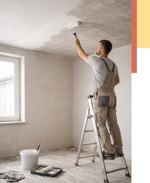 Грунтовка потолка в Рязани от 2567 руб. — быстро и недорого | ОТДЕЛОЧНИК-Рзн