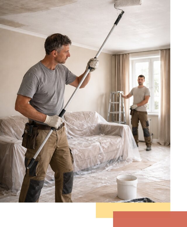 Грунтовка потолка в Рязани — подготовка под покраску и отделку