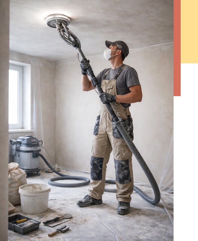 Шлифовка потолка в Рязани от 3594 руб. — услуги шлифования потолка | ОТДЕЛОЧНИК-Рзн