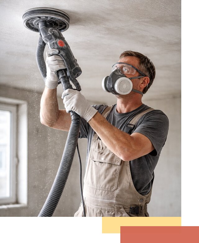 Шлифовка потолка в Рязани — качественная подготовка под отделку