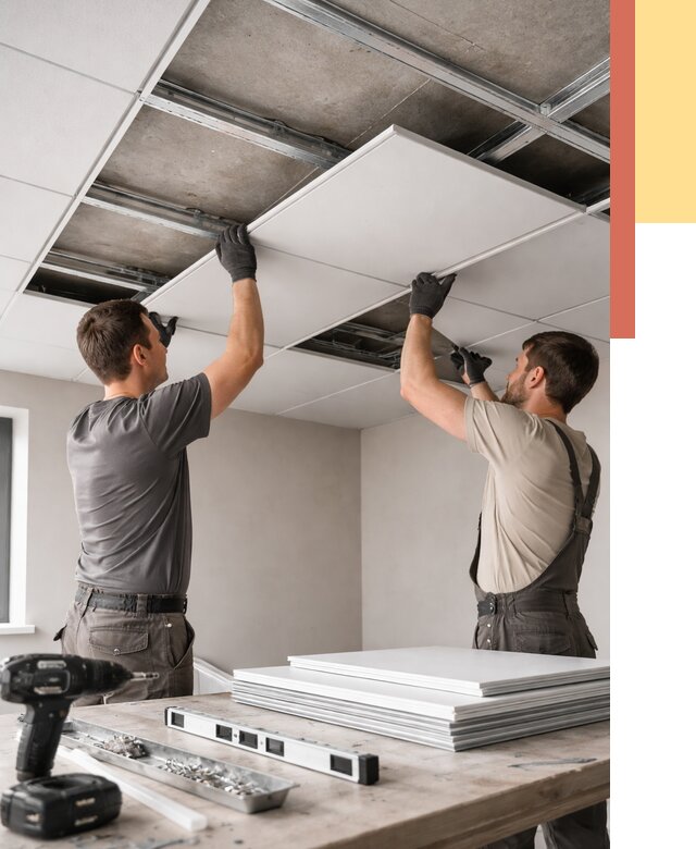 Монтаж кассетного потолка в Рязани от 4621 руб/м2 — установка и сборка | ОТДЕЛОЧНИК-Рзн