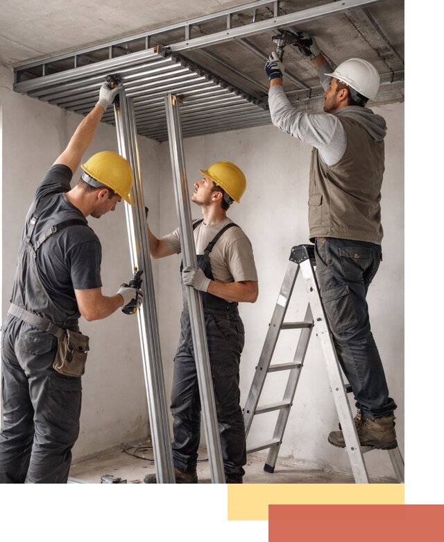 Монтаж реечного потолка под ключ в Рязани