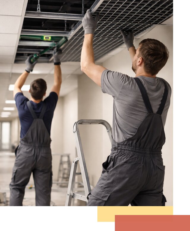 Монтаж потолка Грильято в Рязани: установка под ключ качественно