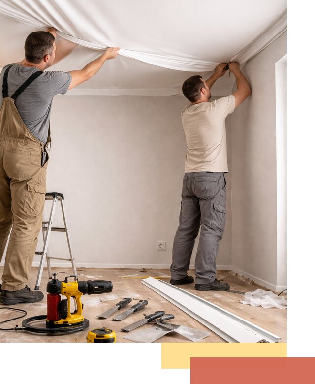 Монтаж ПВХ натяжного потолка в Рязани качественно и быстро