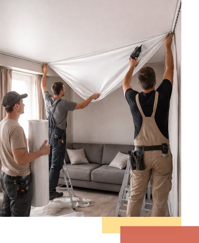 Монтаж сатинового натяжного потолка в Рязани качественно и быстро