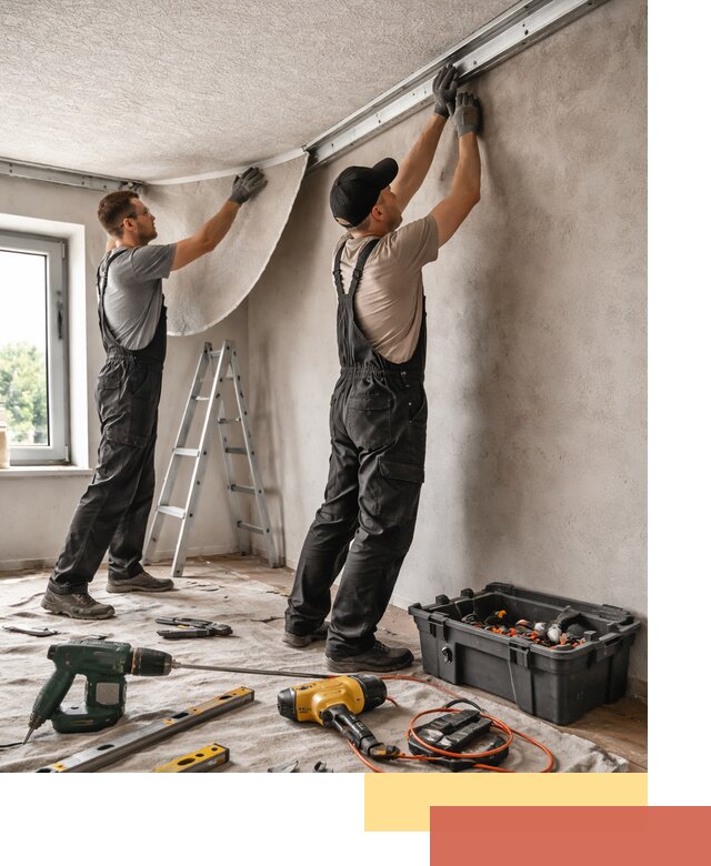 Монтаж фактурного натяжного потолка в Рязани качественно и быстро