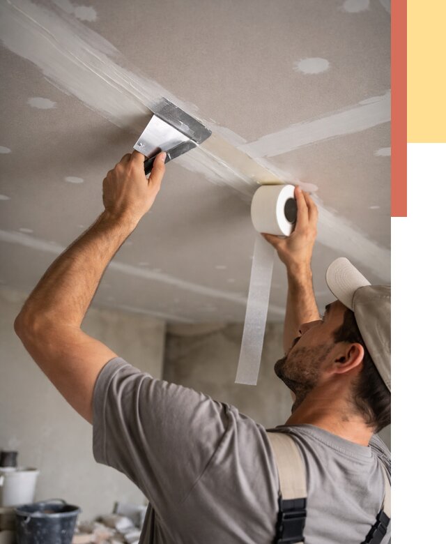 Обработка швов потолка ГКЛ в Рязани от 7701 руб. под ключ | ОТДЕЛОЧНИК-Рзн