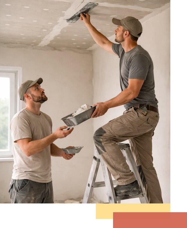 Шпаклевка потолка из гипсокартона в Рязани качественно и быстро