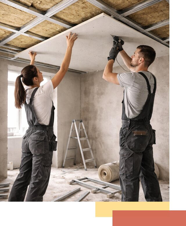 Звукоизоляция потолка из ГКЛ в Рязани профессионально и надежно