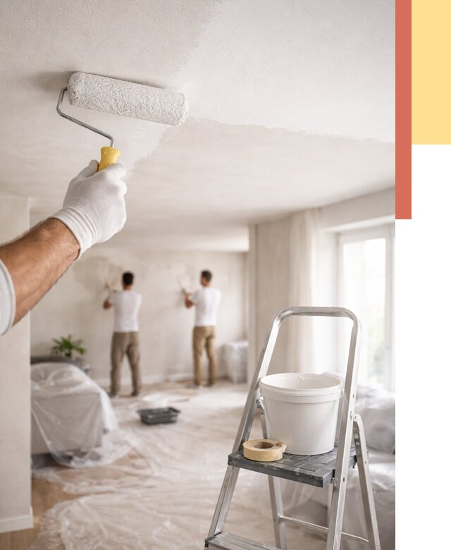 Покраска потолка акриловой краской в Рязани от 2567 руб. | ОТДЕЛОЧНИК-Рзн