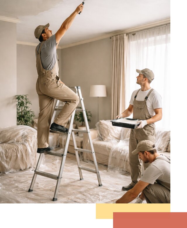 Покраска потолков акриловой краской в Рязани качественно и быстро