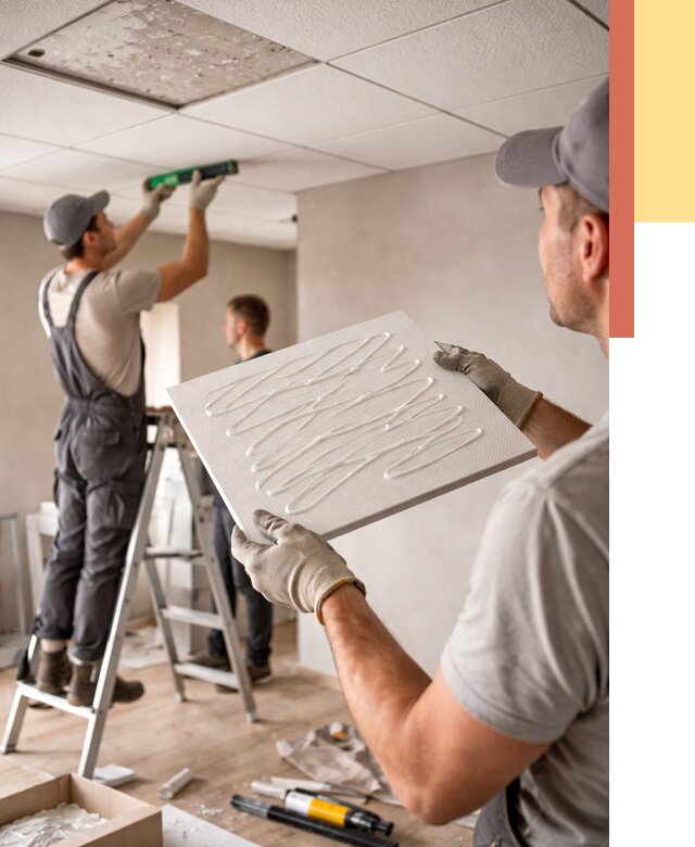 Монтаж потолочной плитки в Рязани от 4621 руб. — быстро и недорого | ОТДЕЛОЧНИК-Рзн