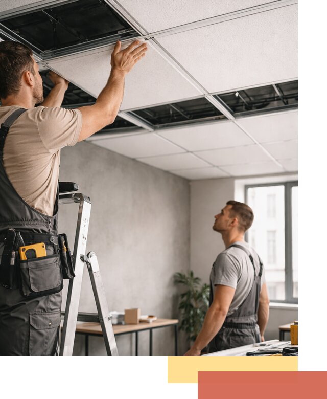 Монтаж потолочной плитки в Рязани качественно и в срок